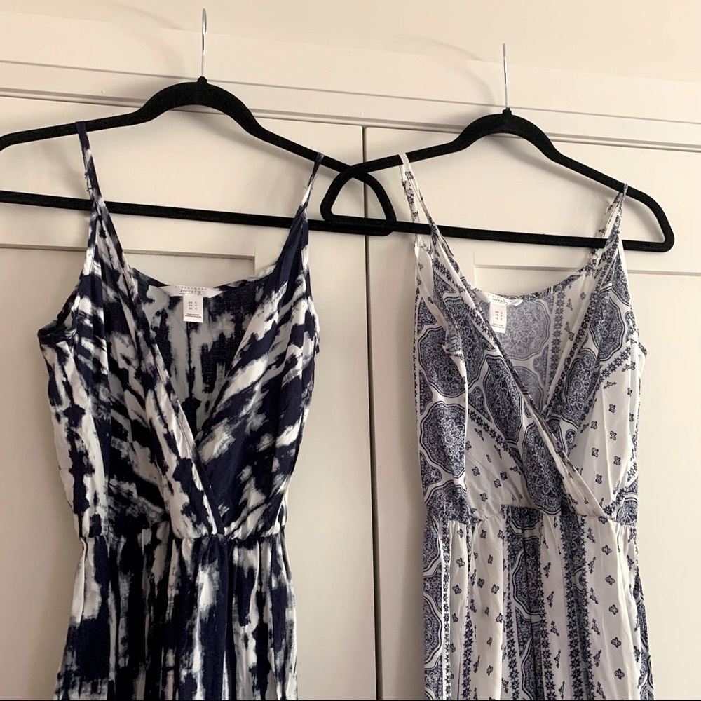 SUMMER SETS🌞  Blue & White Jumpsuits